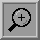 right-tilted magnifying glass with plus sign on the lens