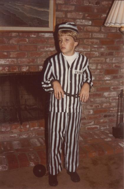 me in a Convict costume