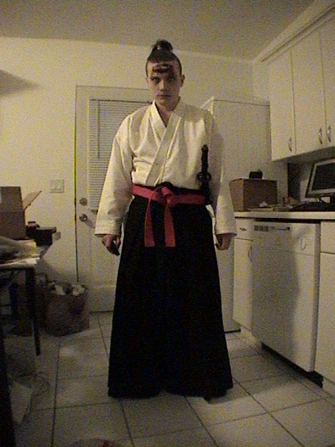 me in Samurai Killed By A Ninja costume