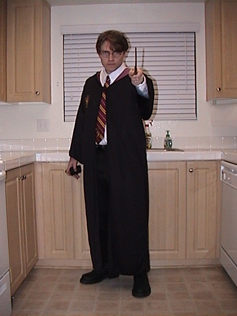 me in Harry Potter costume: body shot #2: an older Harry?