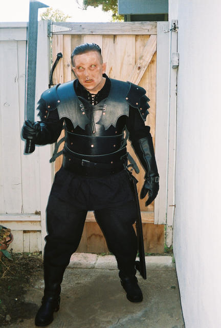 me in Orc costume: full body shot