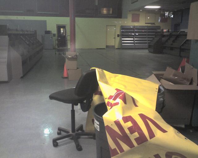 closed Tower Records Costa Mesa interior