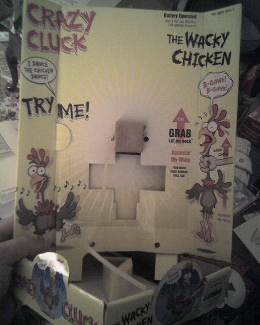 Crazy Cluck The Wacky Chicken box
